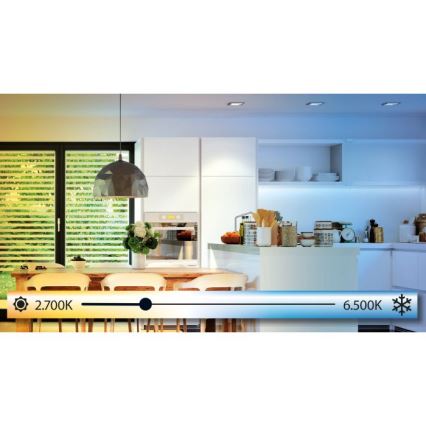 Eglo 98228 - Plafonnier LED dimmable SILERAS-A LED/36W/230V Ø 60 cm + télécommande