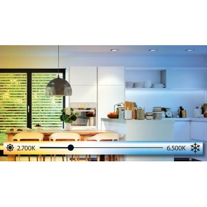 Eglo - Plafonnier LED dimmable 14W/230V + télécommande Ø 22,5 cm