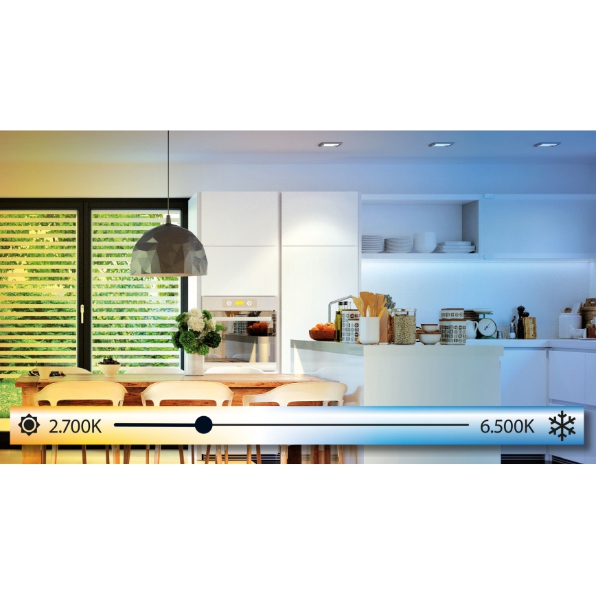 Eglo - Plafonnier LED dimmable 14W/230V + télécommande Ø 22,5 cm