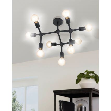 Eglo - Opbouw plafondlamp 9xE27/60W/230V