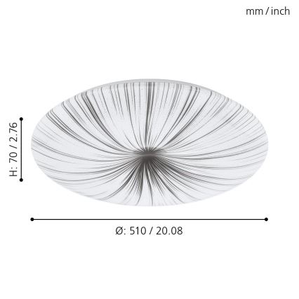 Eglo - LED Plafondverlichting LED/30,8W/230V