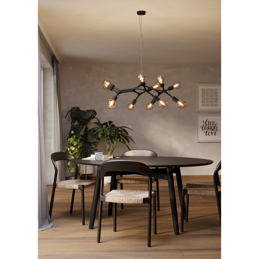 Eglo - Suspension avec fil 12xE27/60W/230V