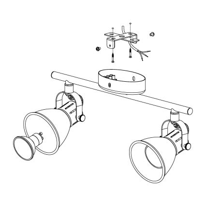 Eglo - LED Spot 2xGU10/3,3W/230V