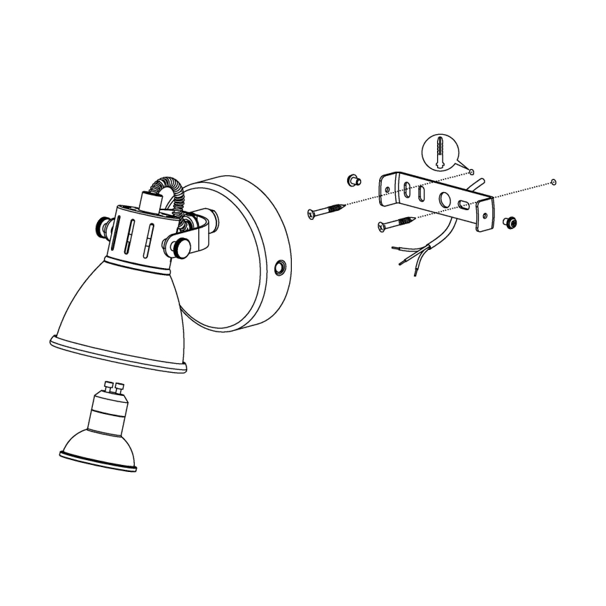 Eglo - LED Wandspot 1xGU10/3,3W/230V