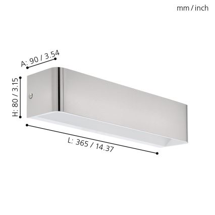 Eglo - LED Wandlamp LED/12W/230V