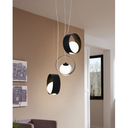 Eglo 98441 - Kabelhanglamp CAMARGO 3xE14/40W/230V