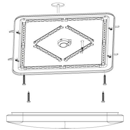 Eglo - Plafonnier LED LED/49,5W/230V