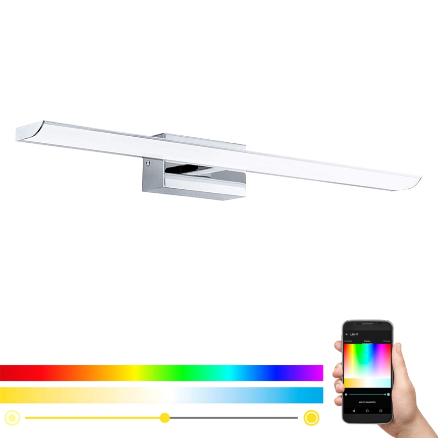 Eglo 98451 - Éclairage de salle de bain LED RVB à intensité variable LED/15,6W/230V IP44 + télécommande
