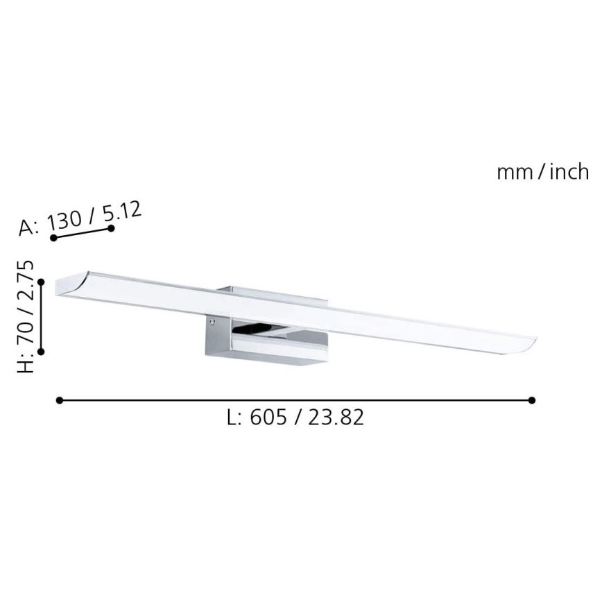 Eglo 98451 - Éclairage de salle de bain LED RVB à intensité variable LED/15,6W/230V IP44 + télécommande