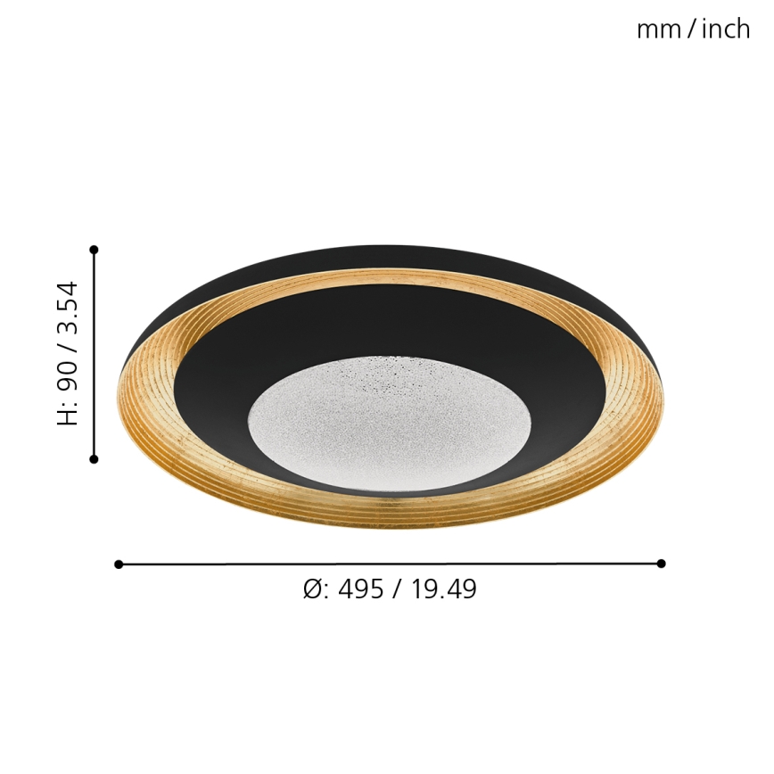 Eglo - Plafonnier à intensité variable LED/24,5W/230V + télécommande