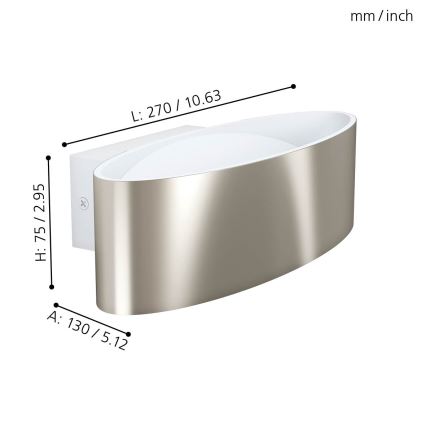 Eglo - Applique murale LED LED/10W/230V