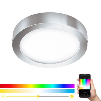 Eglo 98559 - RGB-dimbare LED-plafondlamp FUEVA-C LED/21W/230V Ø 30 cm