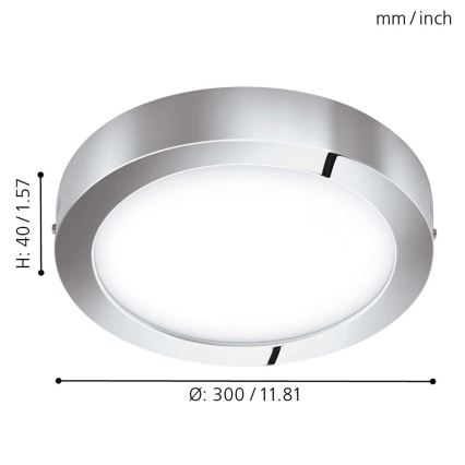 Eglo - Plafonnier à intensité variable LED RGB FUEVA-C LED/21W/230V