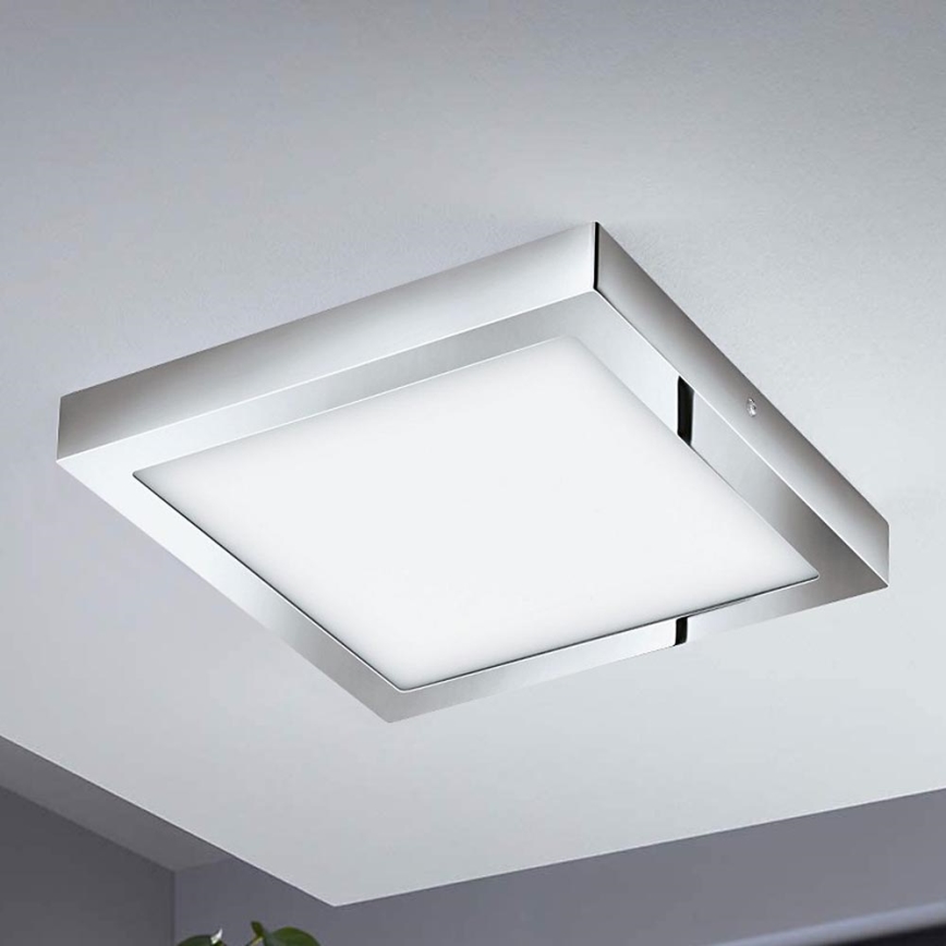 Eglo - LED RGBW dimbare plafondlamp FUEVA-C LED/21W/230V Bluetooth IP44 30x30 cm