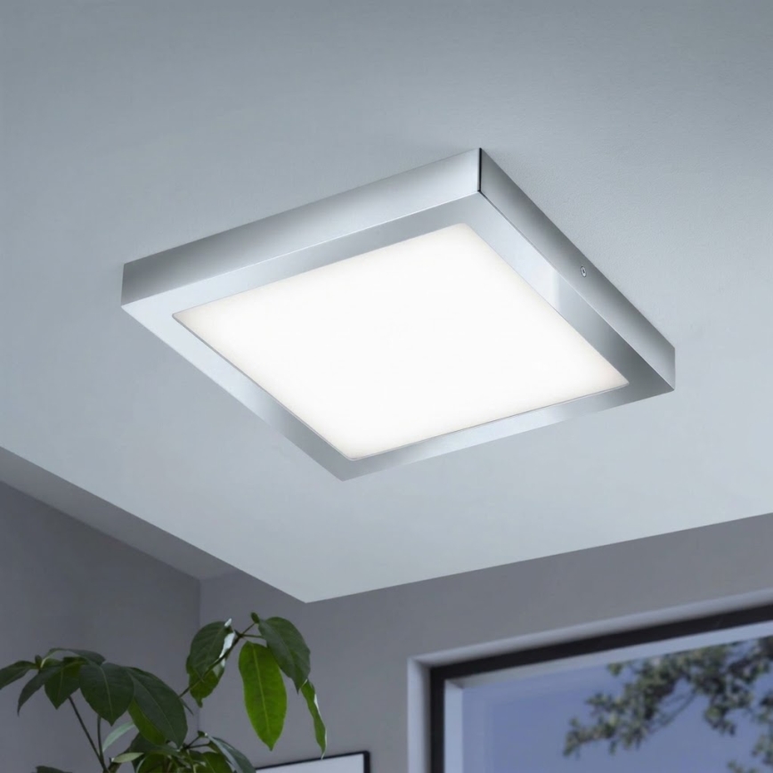 Eglo - Plafonnier LED RGBW dimmable FUEVA-C LED/21W/230V Bluetooth IP44 30x30 cm