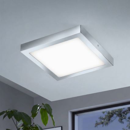 Eglo - Plafonnier LED RGBW dimmable FUEVA-C LED/21W/230V Bluetooth IP44 30x30 cm