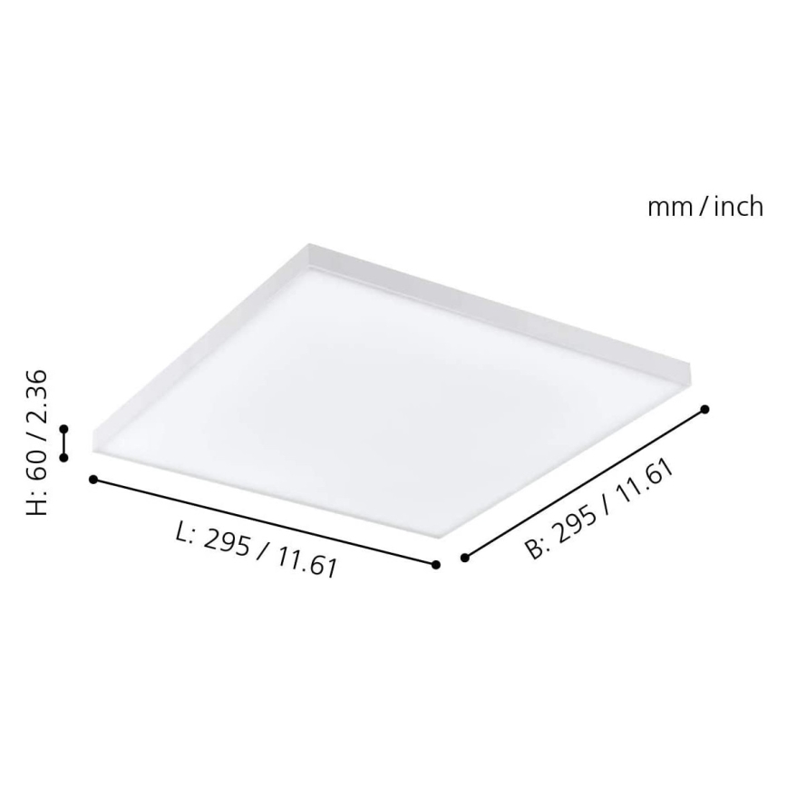 Eglo - Plafonnier à intensité variable LED RGB TURCONA-C LED/15W/230V + télécommande