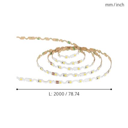 Eglo - LED Strip LED/9,6W/230V/24V 2m