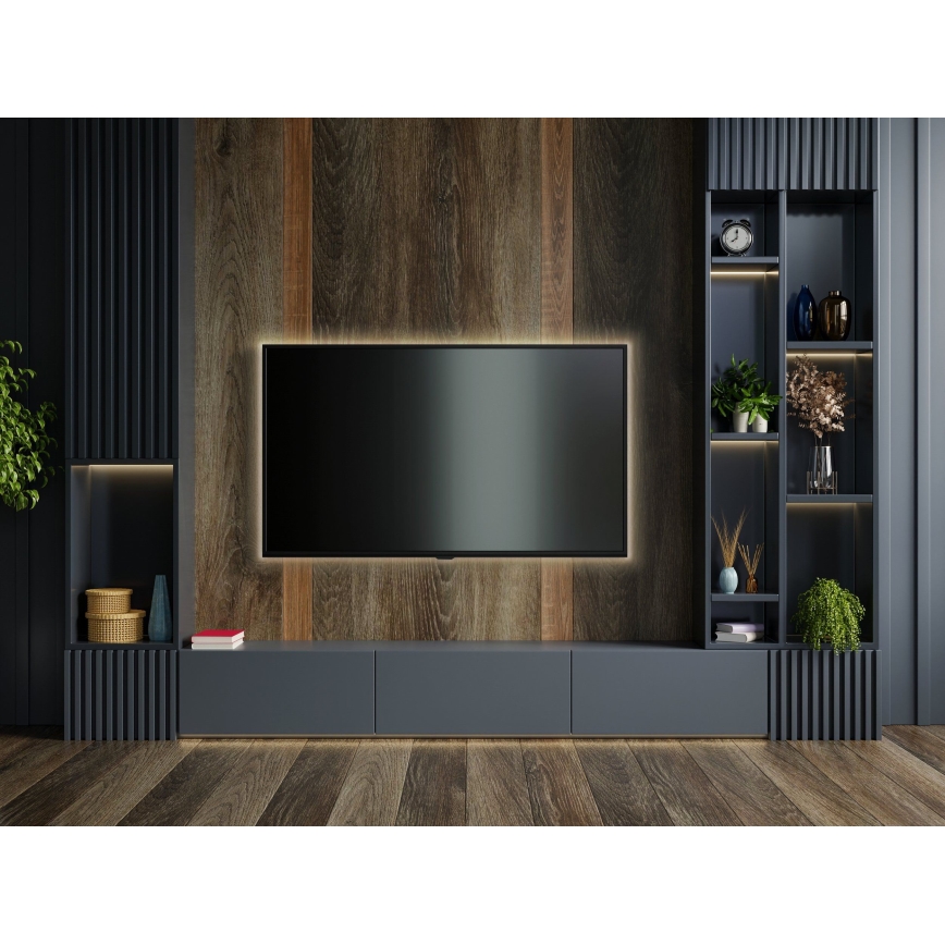Eglo - Ruban LED RGB  à intensité variable LED/9,7W/230V/24V + télécommande 2 m