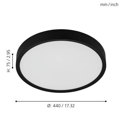 Eglo - LED Plafondlamp LED/33,5W/230V