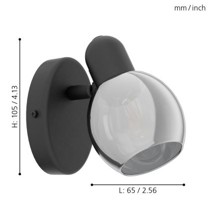 Eglo - Wandspot 1xE14/10W/230V
