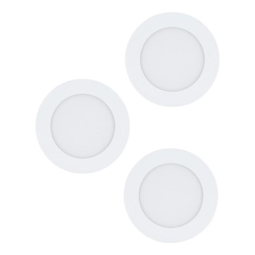 Eglo 98631 - LOT 3x Luminaire encastrable FUEVA 3xLED/5W/230V