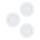Eglo 98631 - LOT 3x Luminaire encastrable FUEVA 3xLED/5W/230V