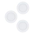 Eglo 98631 - SET van 3 LED-inbouwspots FUEVA 3xLED/5W/230V, Ø 12 cm