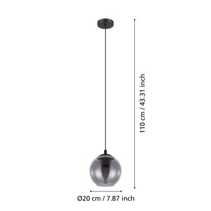 Eglo - Suspension avec fil 1xE27/40W/230V