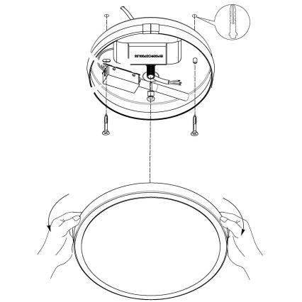 Eglo - LED Plafondlamp LED/8,6W/230V