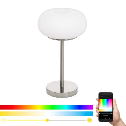 Eglo - Lampe de table LED RGB à intensité variable OPTICA-C LED/16W/230V