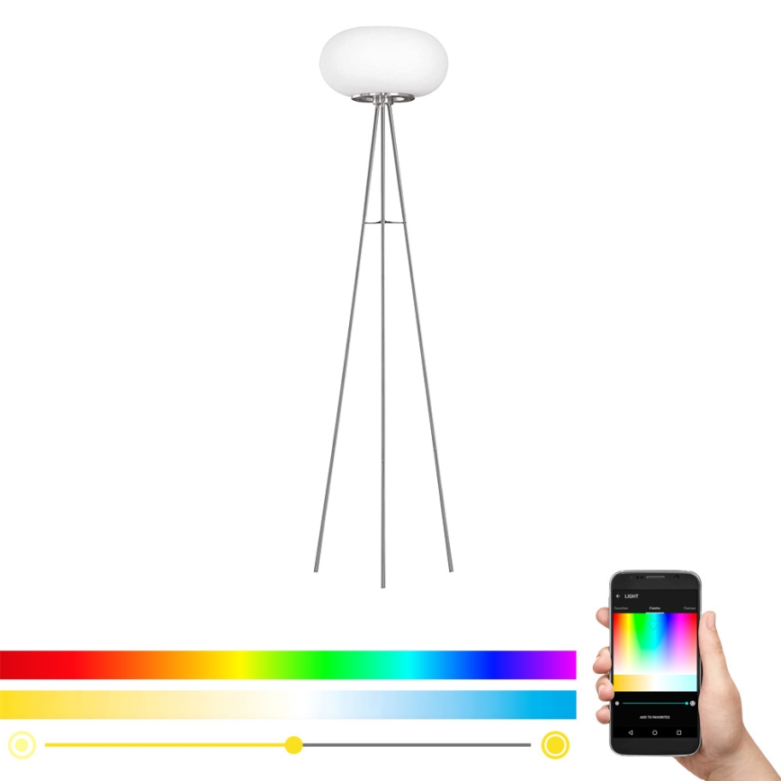 Eglo - LED RGB dimbare vloerlamp OPTICA-C LED/17W/230V diameter 56 cm