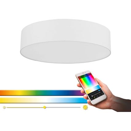 Eglo - Plafonnier à intensité variable LED RGB ROMAO-C LED/33W/230V + télécommande