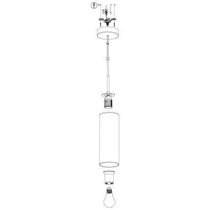 Eglo - Suspension filaire 1xE27/15W/230V