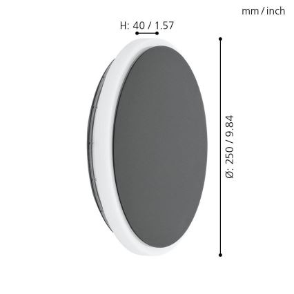 Eglo - Applique murale extérieure LED/11,5W/230V IP44