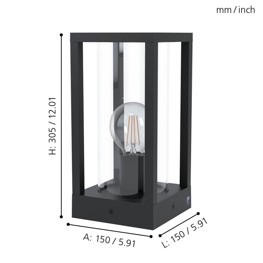 Eglo - Buitenlamp 1xE27/40W/230V IP54