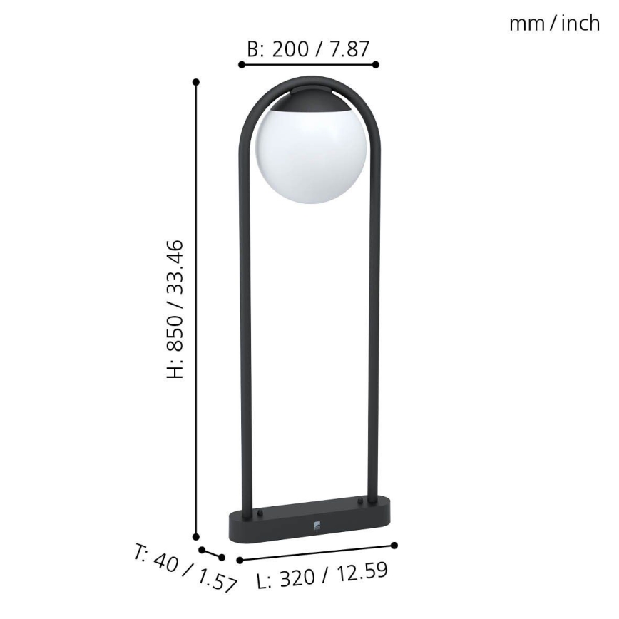 Eglo 98733 - Luminaire d'extérieur VECCHIA 1xE27/28W/230V IP44