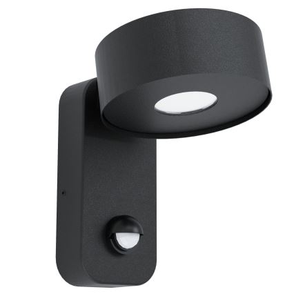 Eglo - Applique murale d'extérieur LED avec détecteur LED/6W/230V IP44