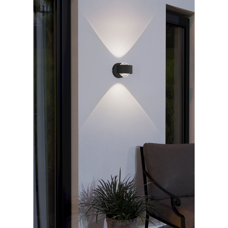 Eglo - Applique murale LED d'extérieur 2xLED/2W/230V IP44