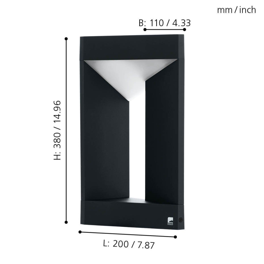 Eglo 98749 - LED buitenlamp NEMBRO LED/10W/230V IP54