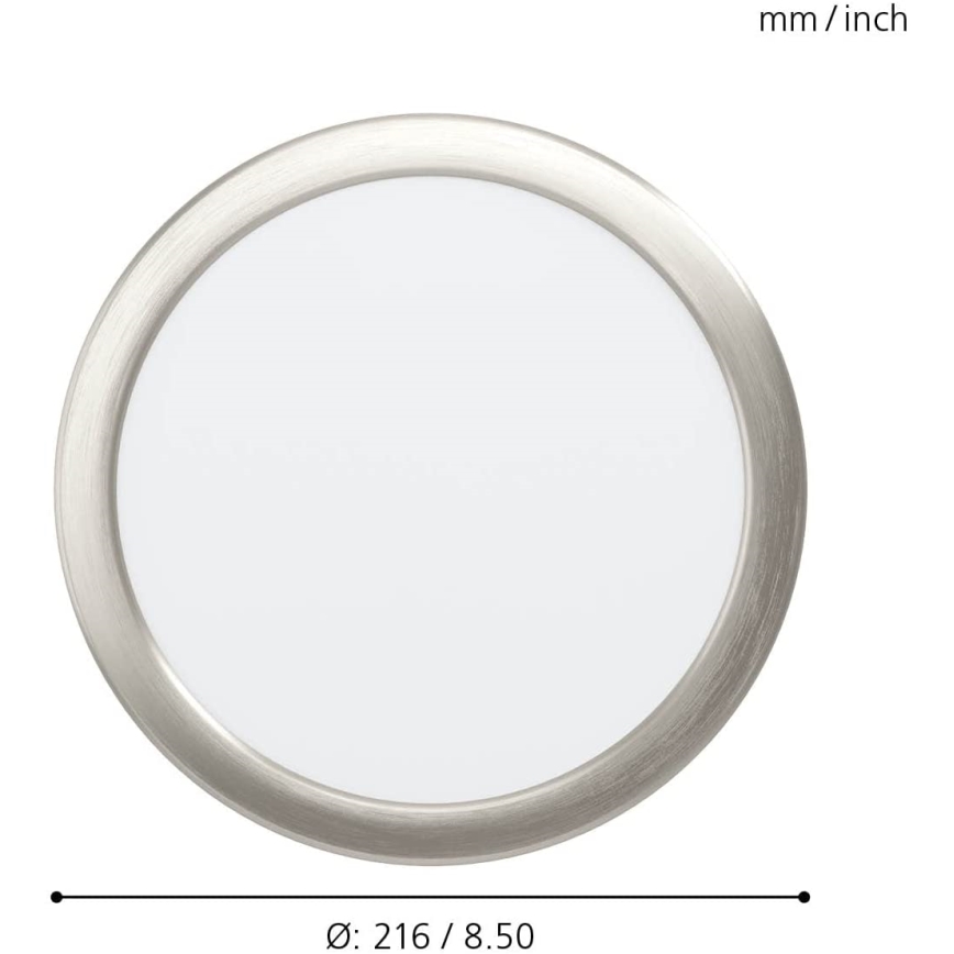 Eglo - LED dimbare inbouwspot voor badkamer LED/16,5W/230V IP44 ZigBee Ø 21,6 cm