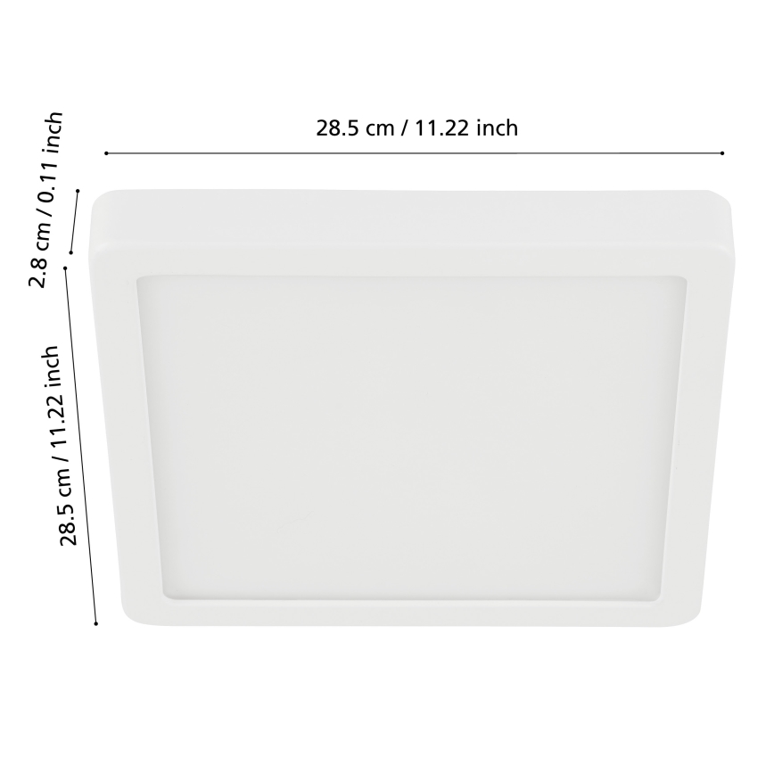 Eglo - Dimbare ELD Badkamer Plafond Lamp LED/19,5W/230V 2700-6500K IP44 ZigBee