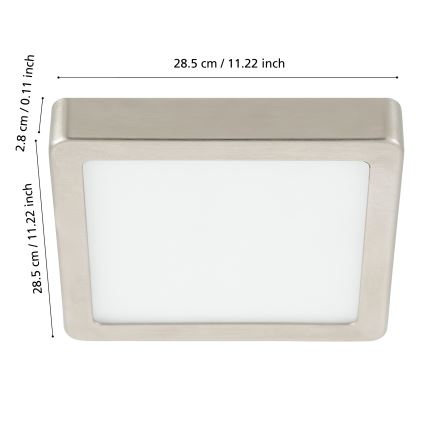 Eglo - Dimbare LED Badkamer Plafond Lamp LED/19,5W/230V 2700-6500K IP44 ZigBee