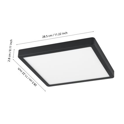 Eglo - LED dimbaar badkamerarmatuur LED/19,5W/230V IP44 ZigBee