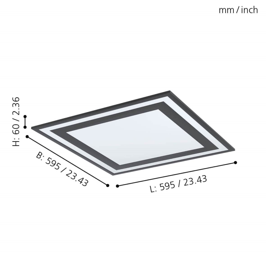 Eglo - LED Plafondlamp LED/36W/230V