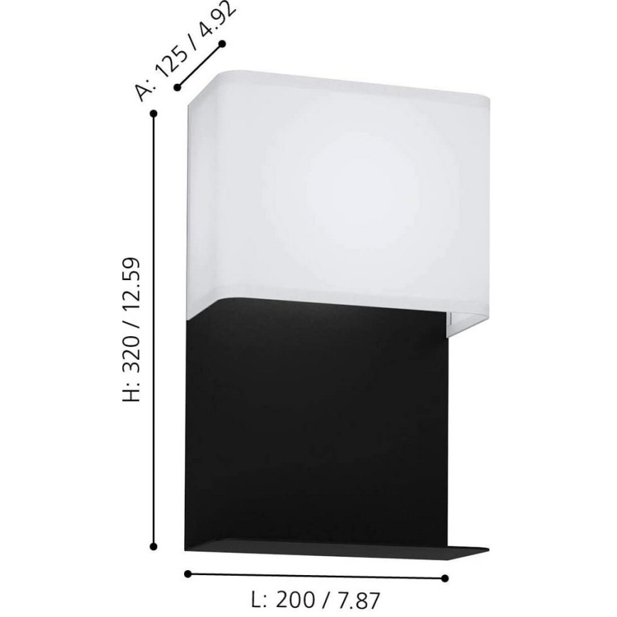 Eglo 99069 - Applique murale LED avec étagère GALDAKAO LED/5,4W/230V