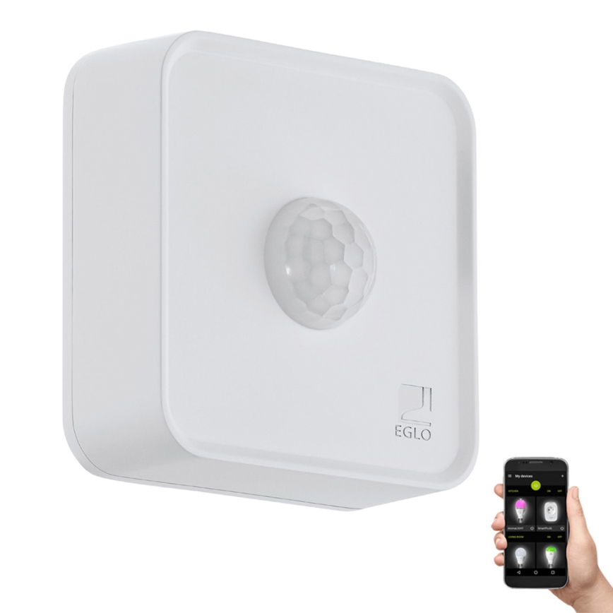 Eglo - Détecteur extérieur de mouvement et crépusculaire IP44 compatible ZigBee