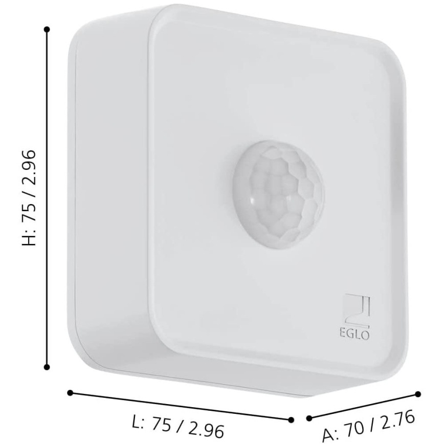 Eglo - Détecteur extérieur de mouvement et crépusculaire IP44 compatible ZigBee