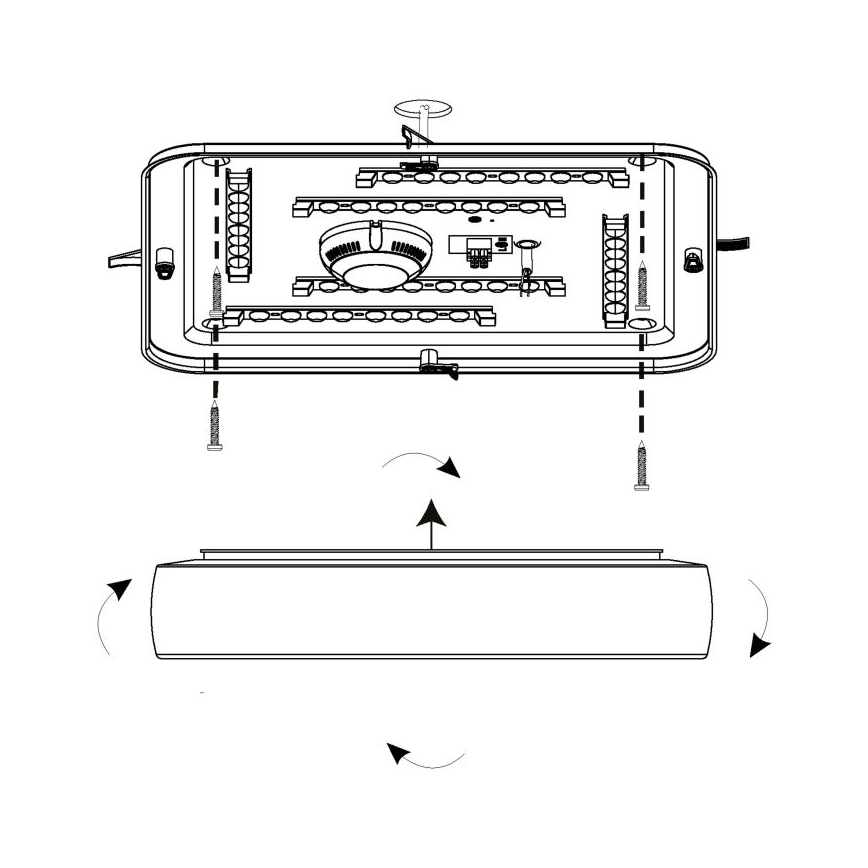 Eglo - LED Plafondlamp LED/22W/230V
