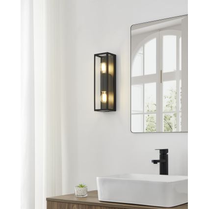 Eglo - Applique murale salle de bain 2xE27/60W/230V IP44